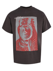 CENMAR GRAY T-SHIRT WITH FRONT MEN PRINT