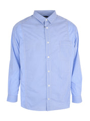 Men's gingham panel shirt blue