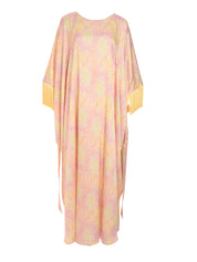 YELLOW KAFTAN WITH YELLOW COLOOR ON THE SLEEVES