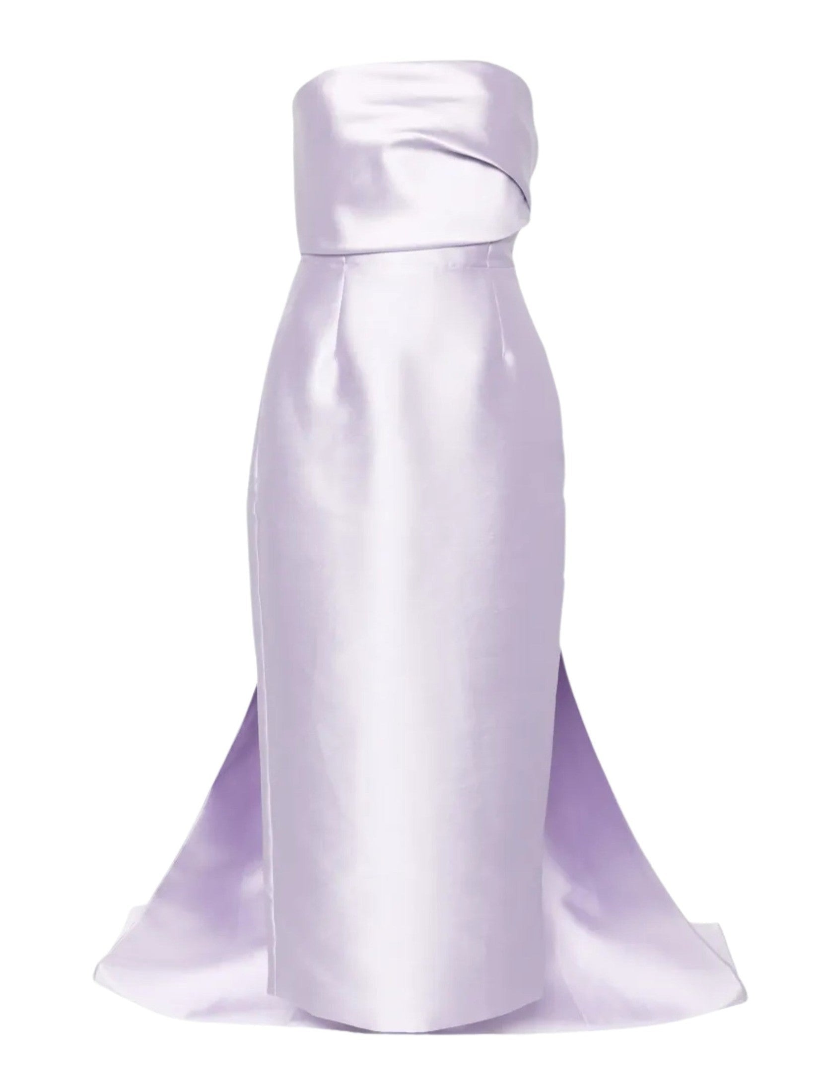 Kiki Strapless Midi Dress - Lavender