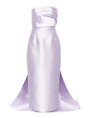 Kiki Strapless Midi Dress - Lavender