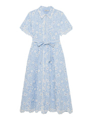Audria s/s belted midi dress