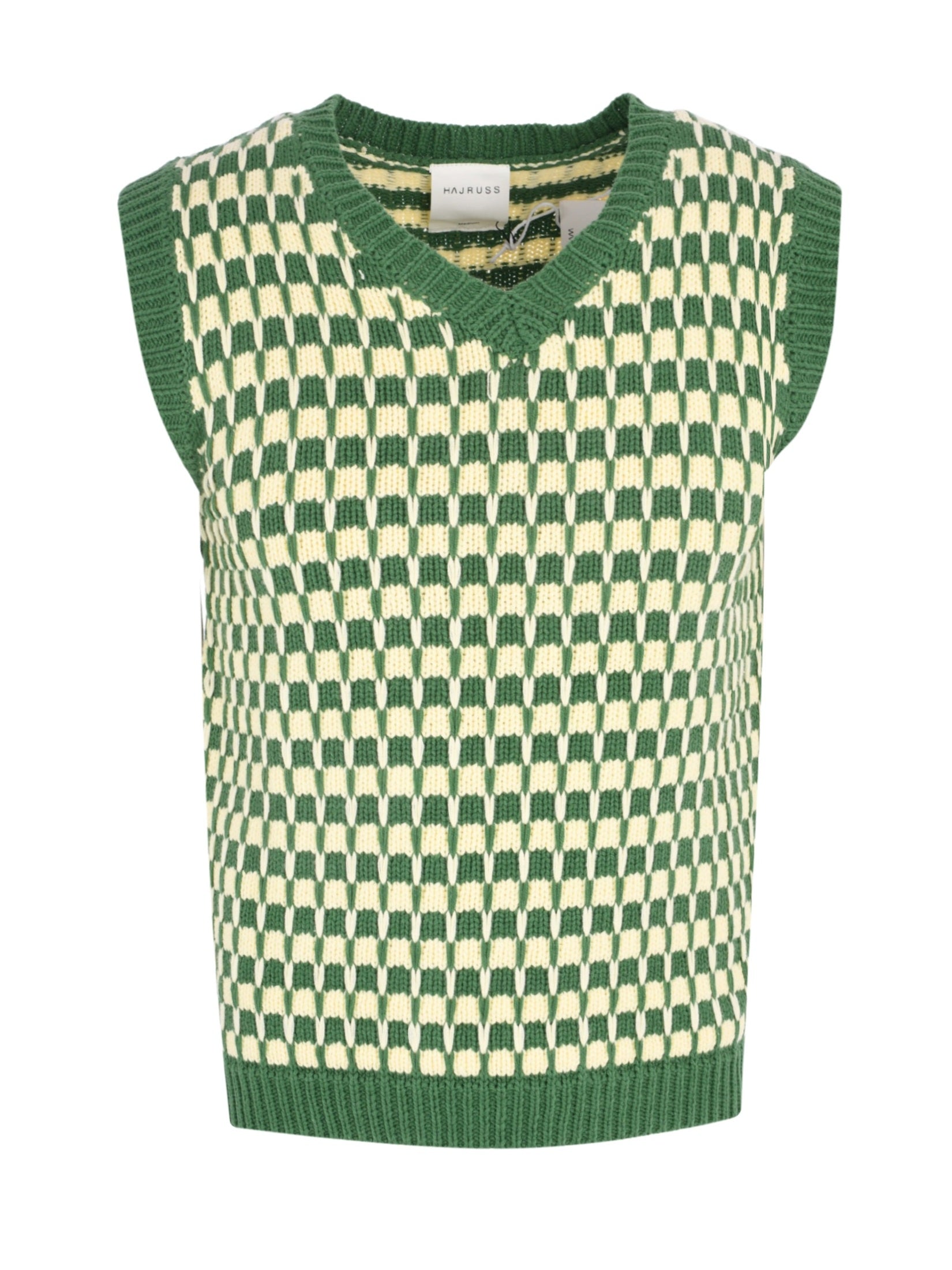 Knitted green vest