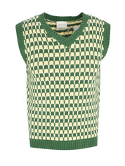 KNITTED GREEN VEST