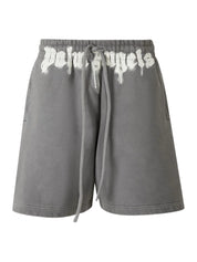 WAIST LOGO SWEATSHORT DARK GREY OFF WH