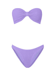 Jean bikini crinkle lilac