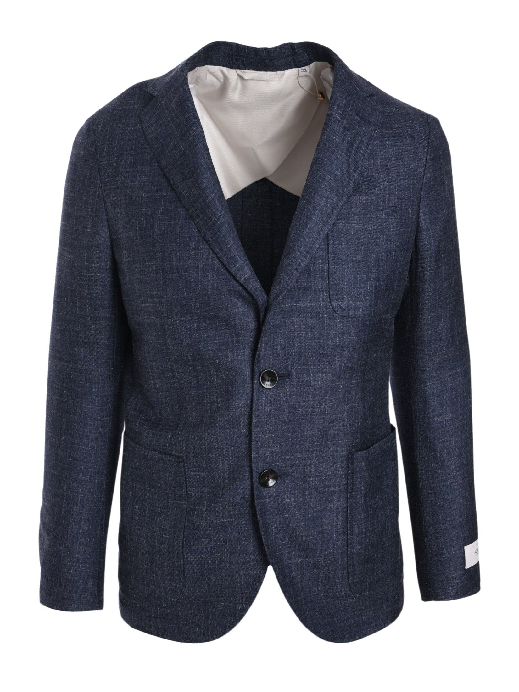 Jacket flamed wool silk linen