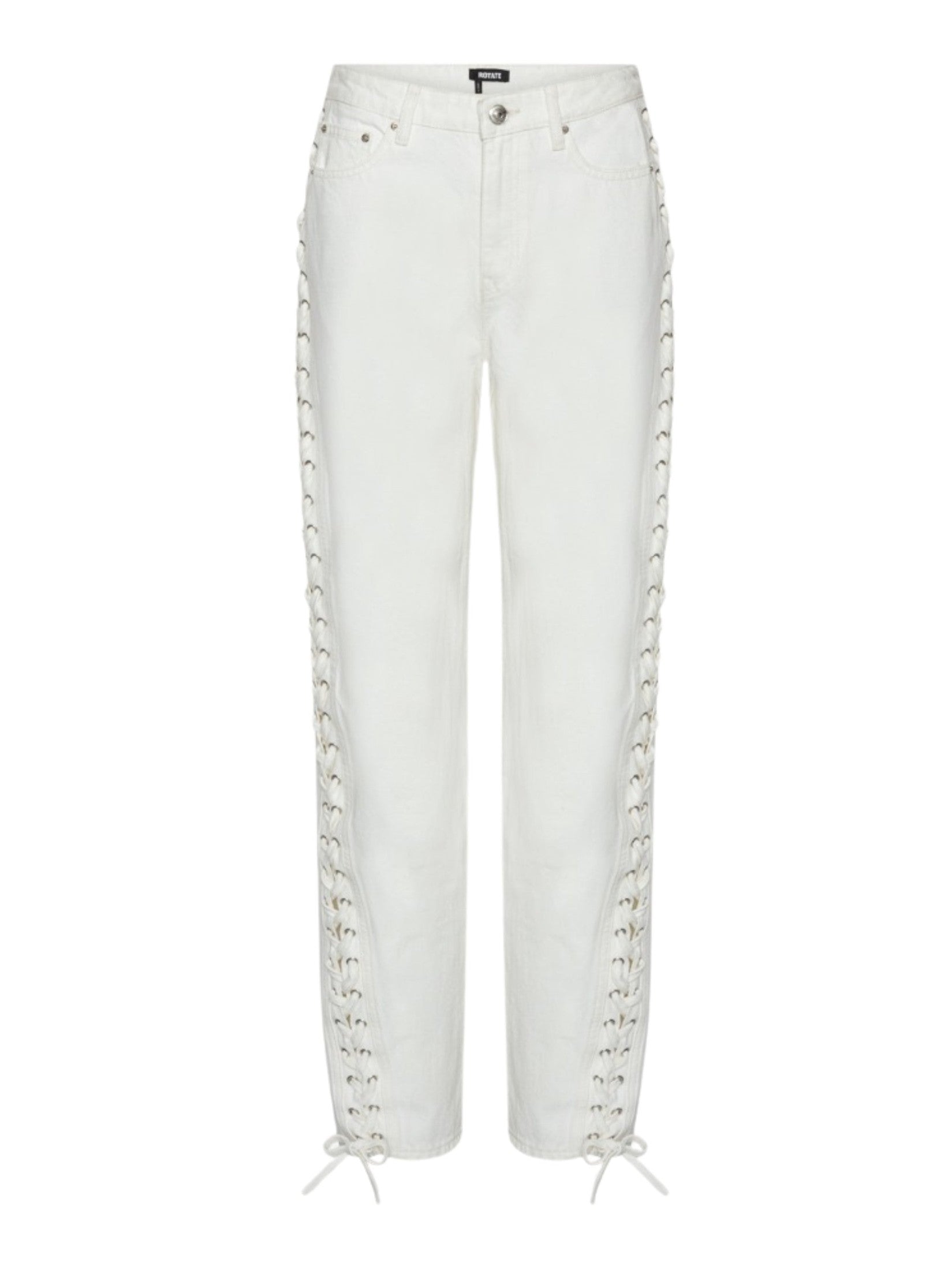 Loose fit laced jeans
