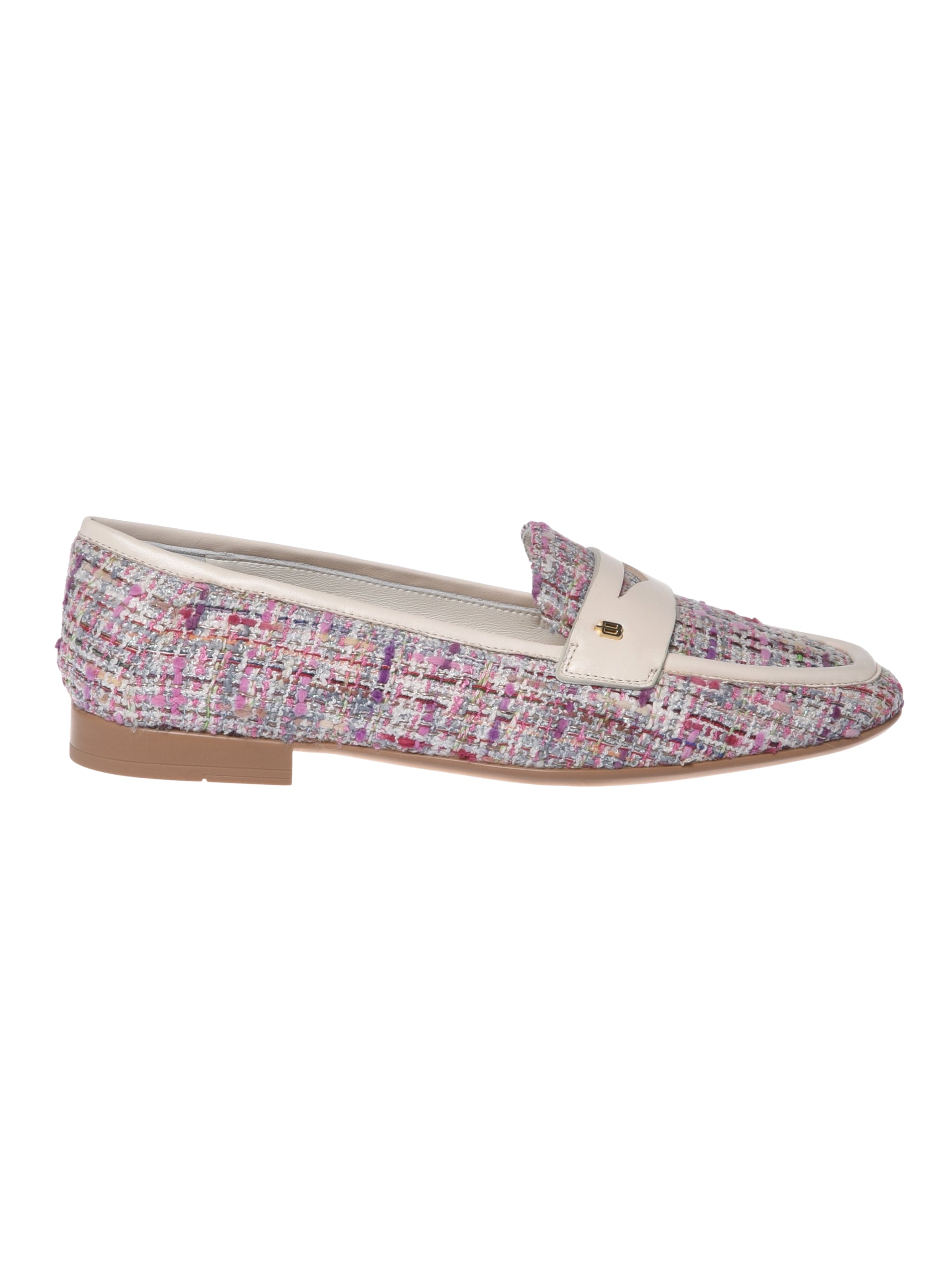 Loafer nappa & tweed off w & multic