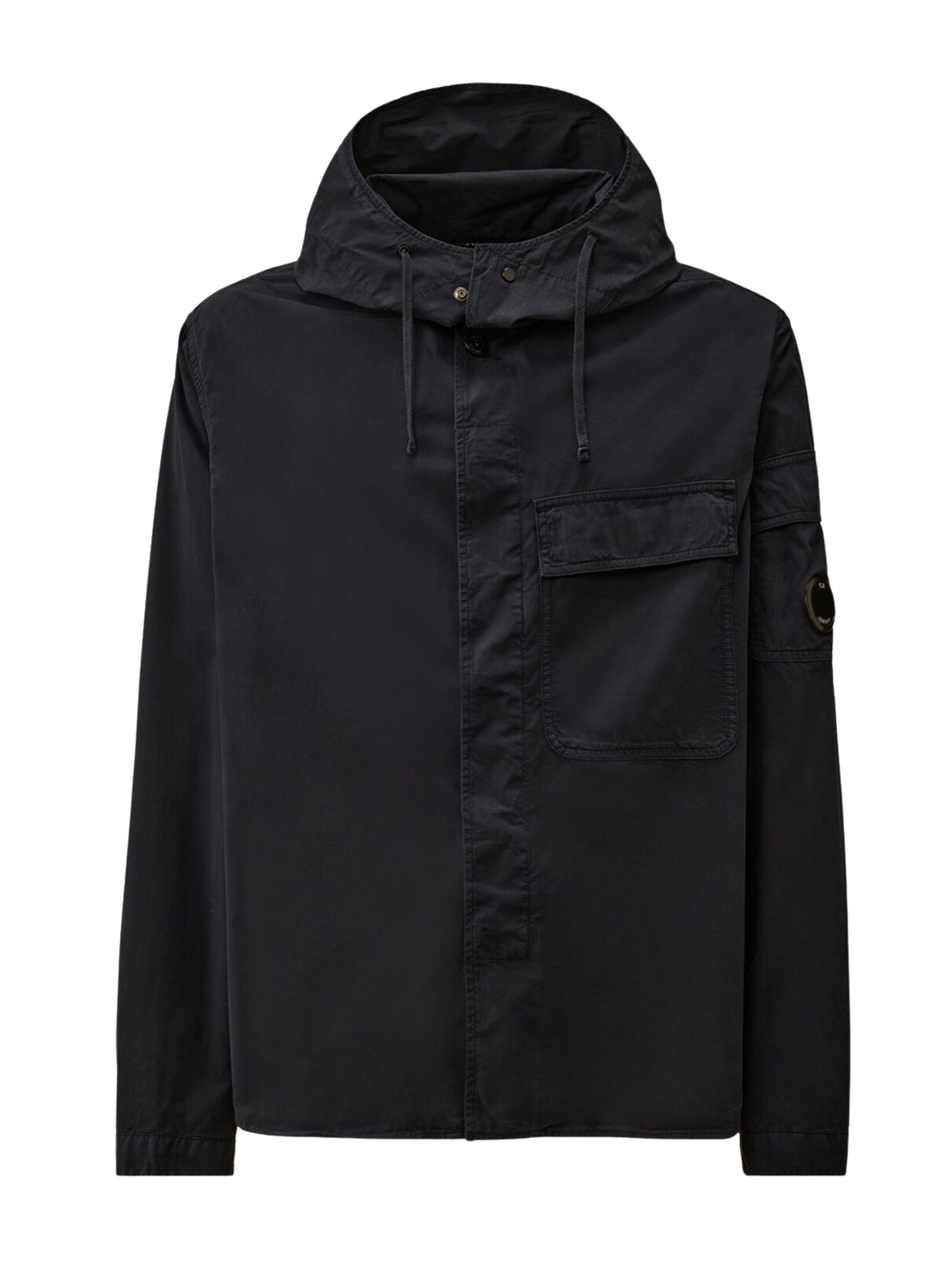 Overshirt in organic gabardine