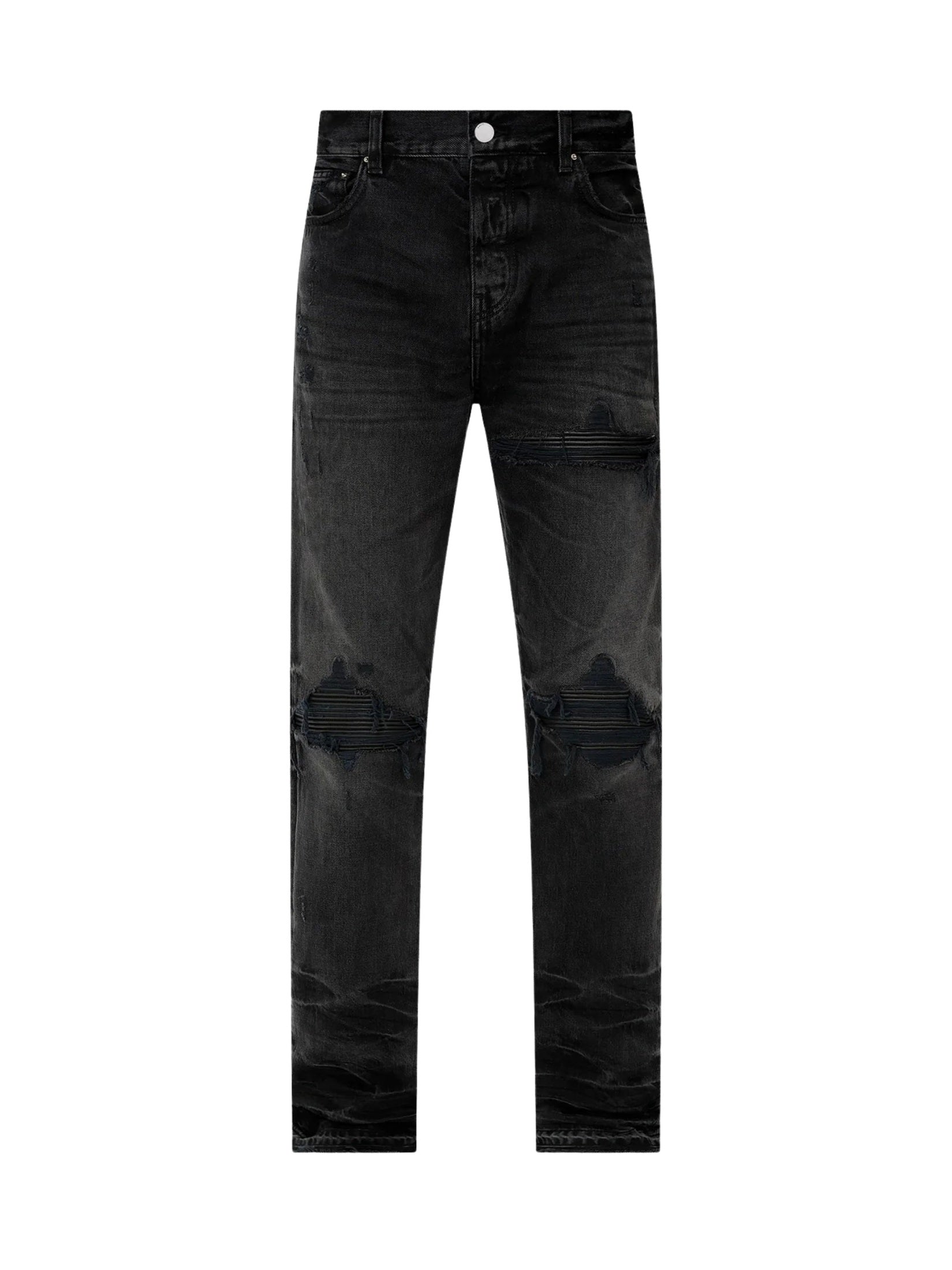 Leather straight mx1 jean
