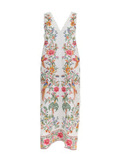 DELICATE FOREST OFF-WHITE MAXI DRESS