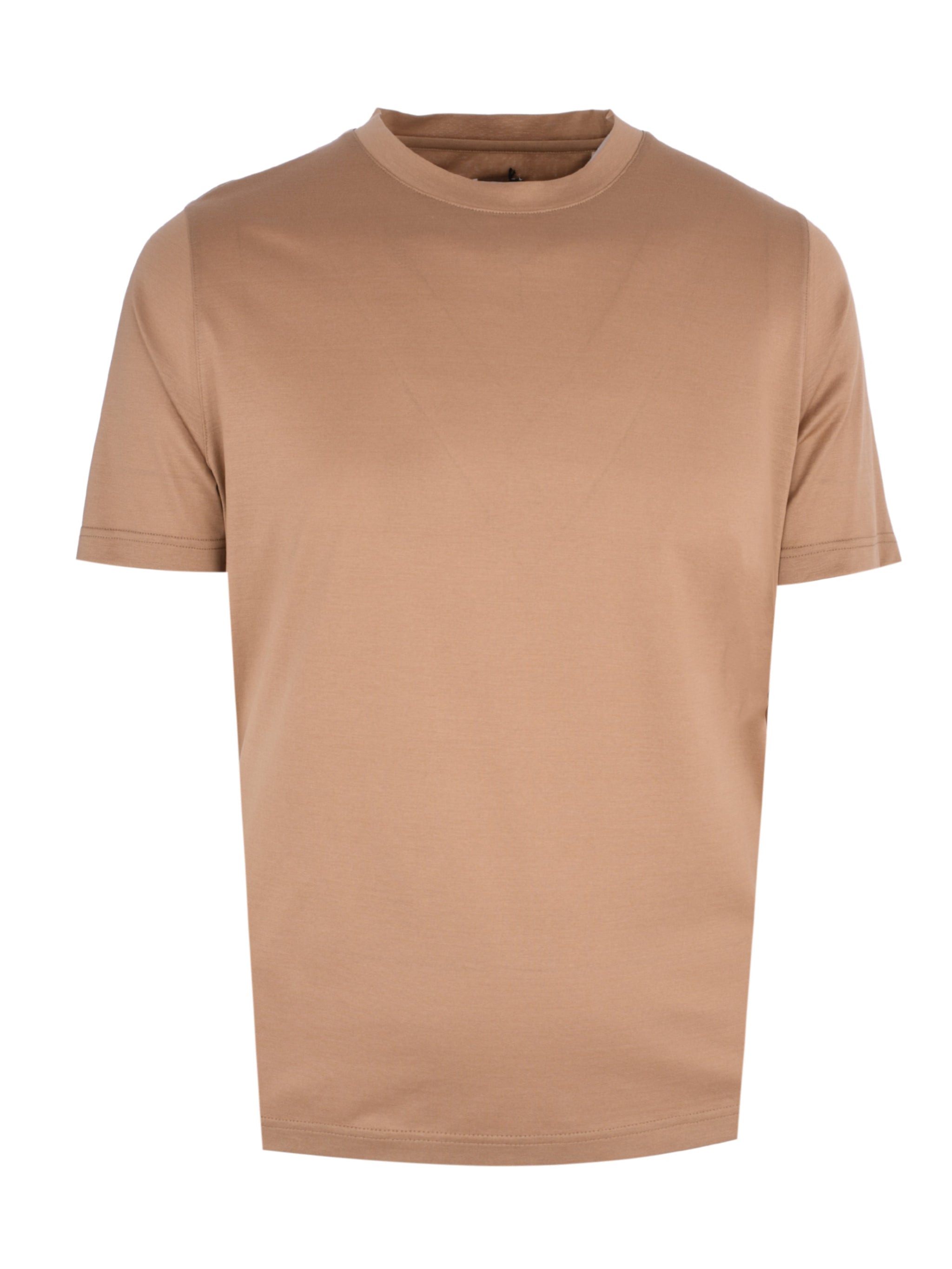 Light Brown Cotton T-Shirt