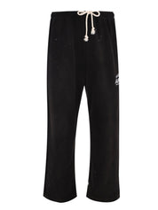 Washed cut-off hem sweat pants
