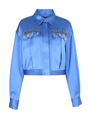 Layered gemstone damoni jacket