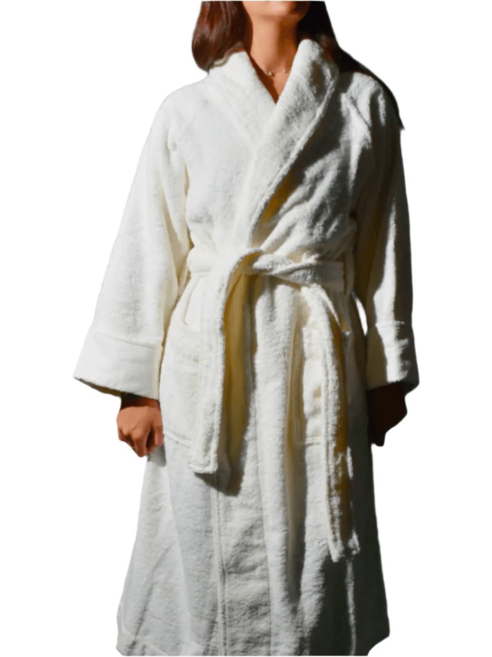Medium unisex knee-length belted bathrobe – limited edition saudi national day embroidery