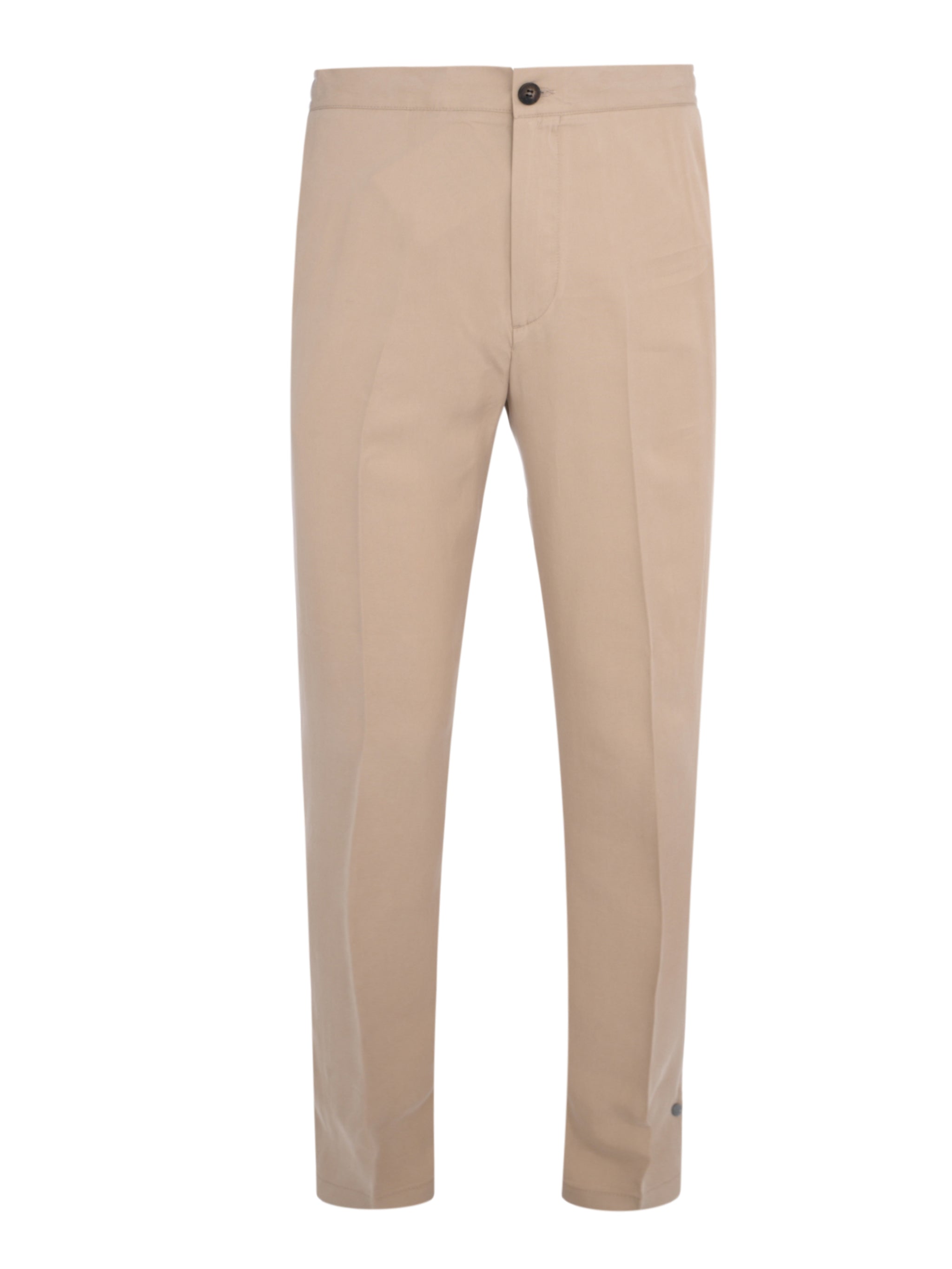 Light brown chino trousers with drawstring
