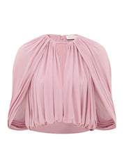 Alchemy caped blouse
