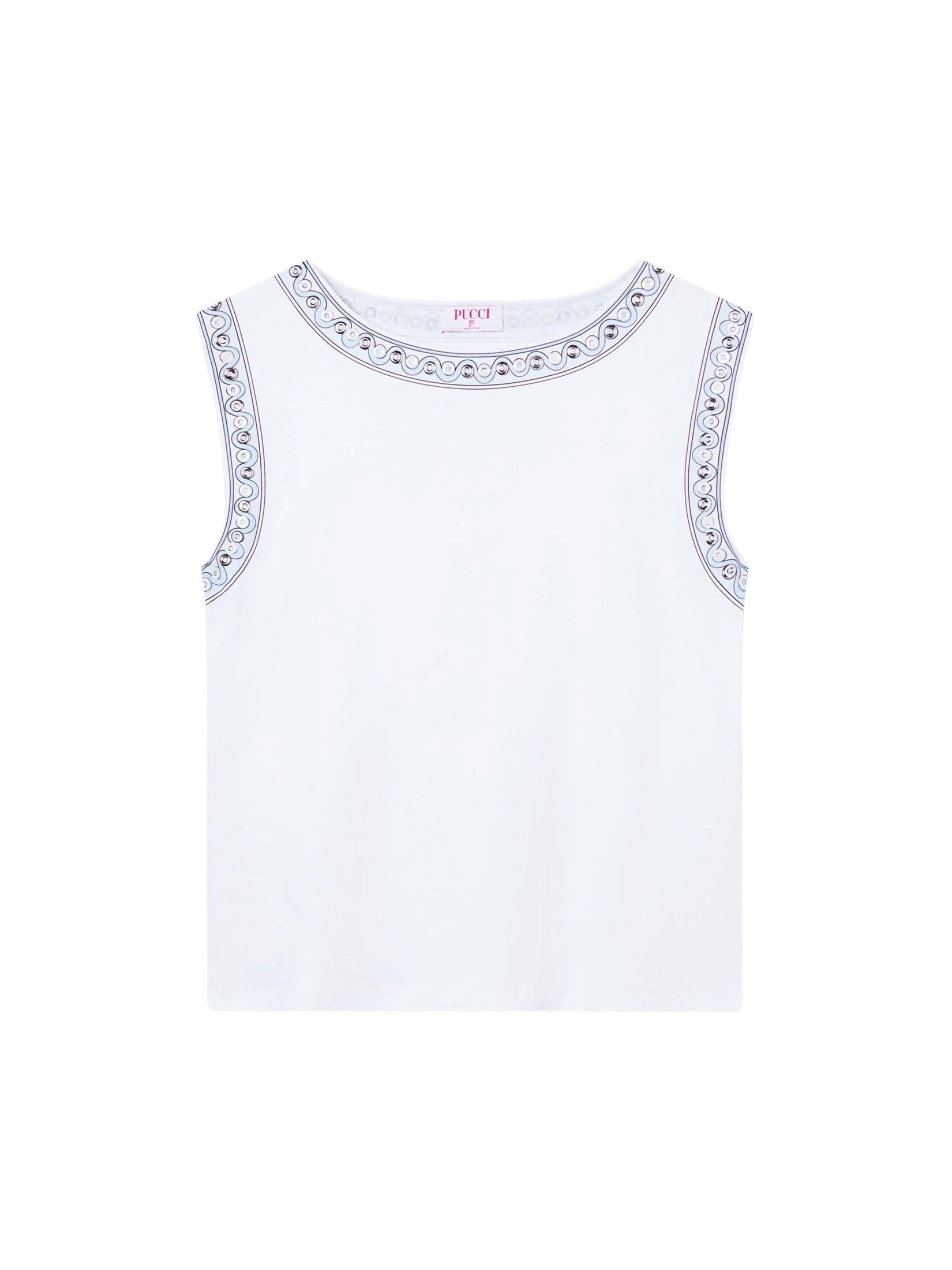 T-shirt with metallic details