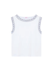 T-shirt with metallic details