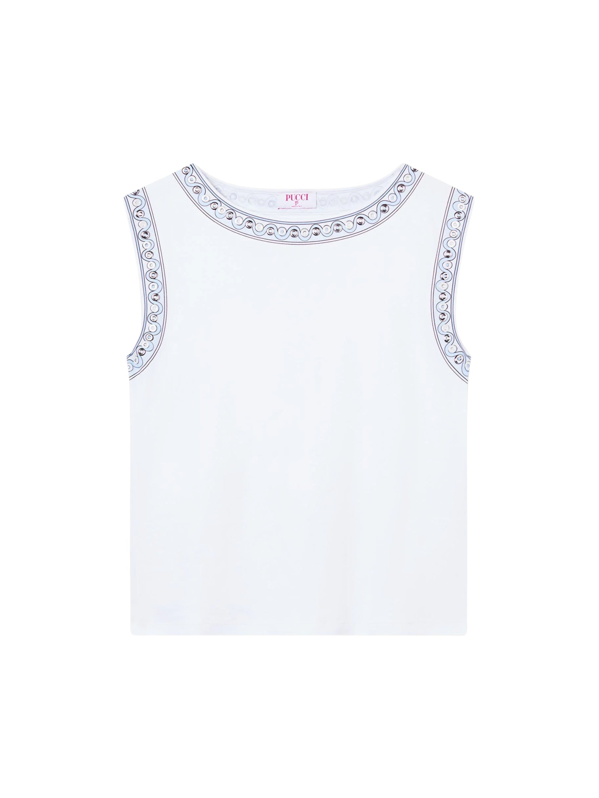 T-shirt with metallic details