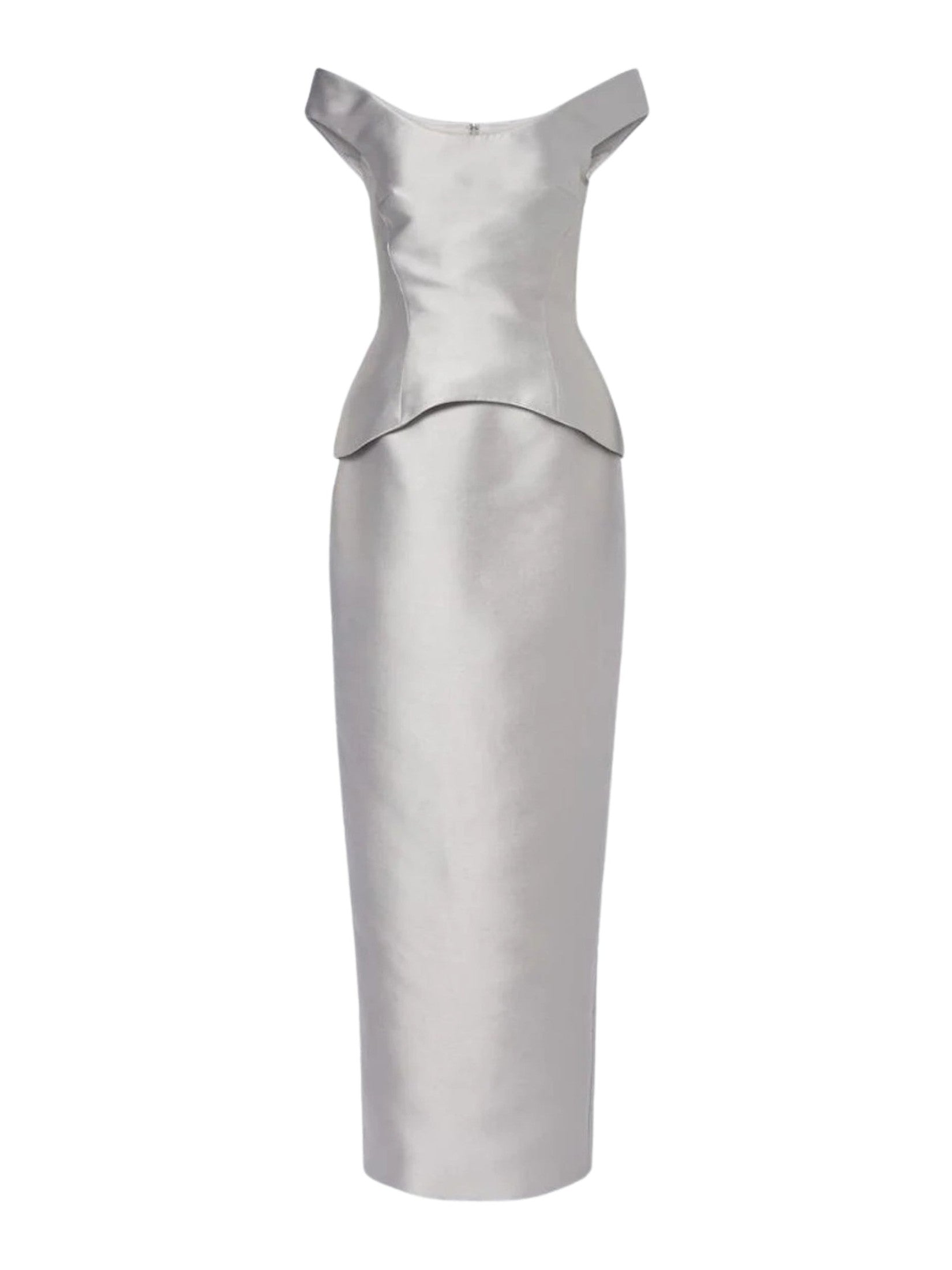 The Pieta Maxi Dress in Platinum