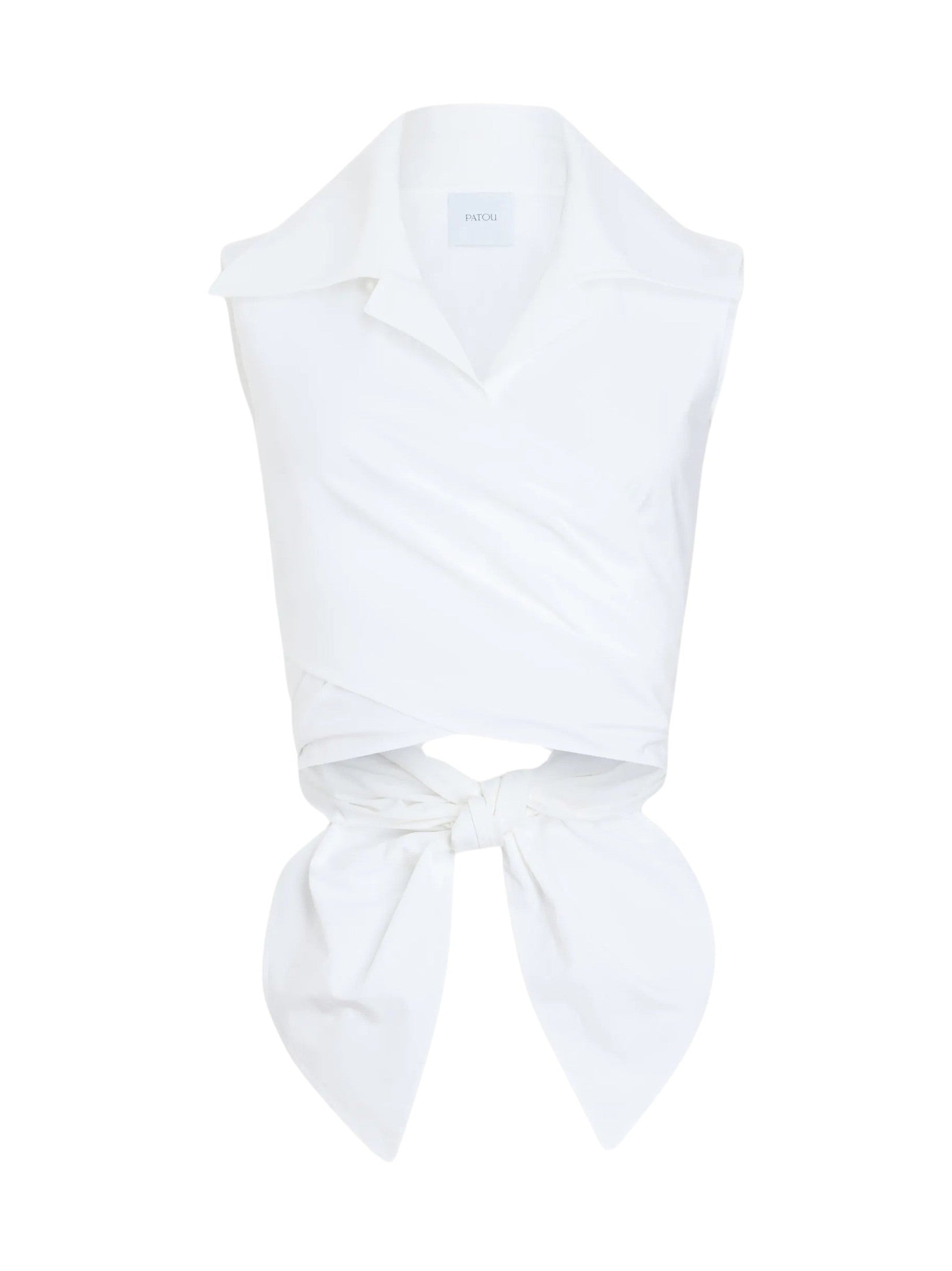 Organic Cotton Sleeveless Draped Top