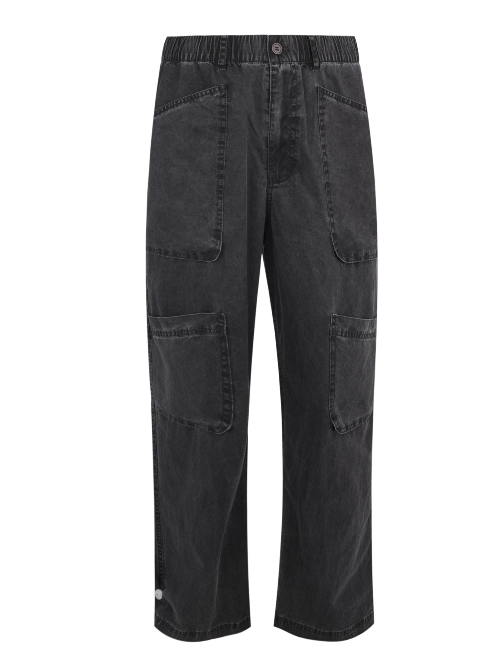 Washed fatigue pants