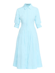 Jazz cotton pintuck midi dress