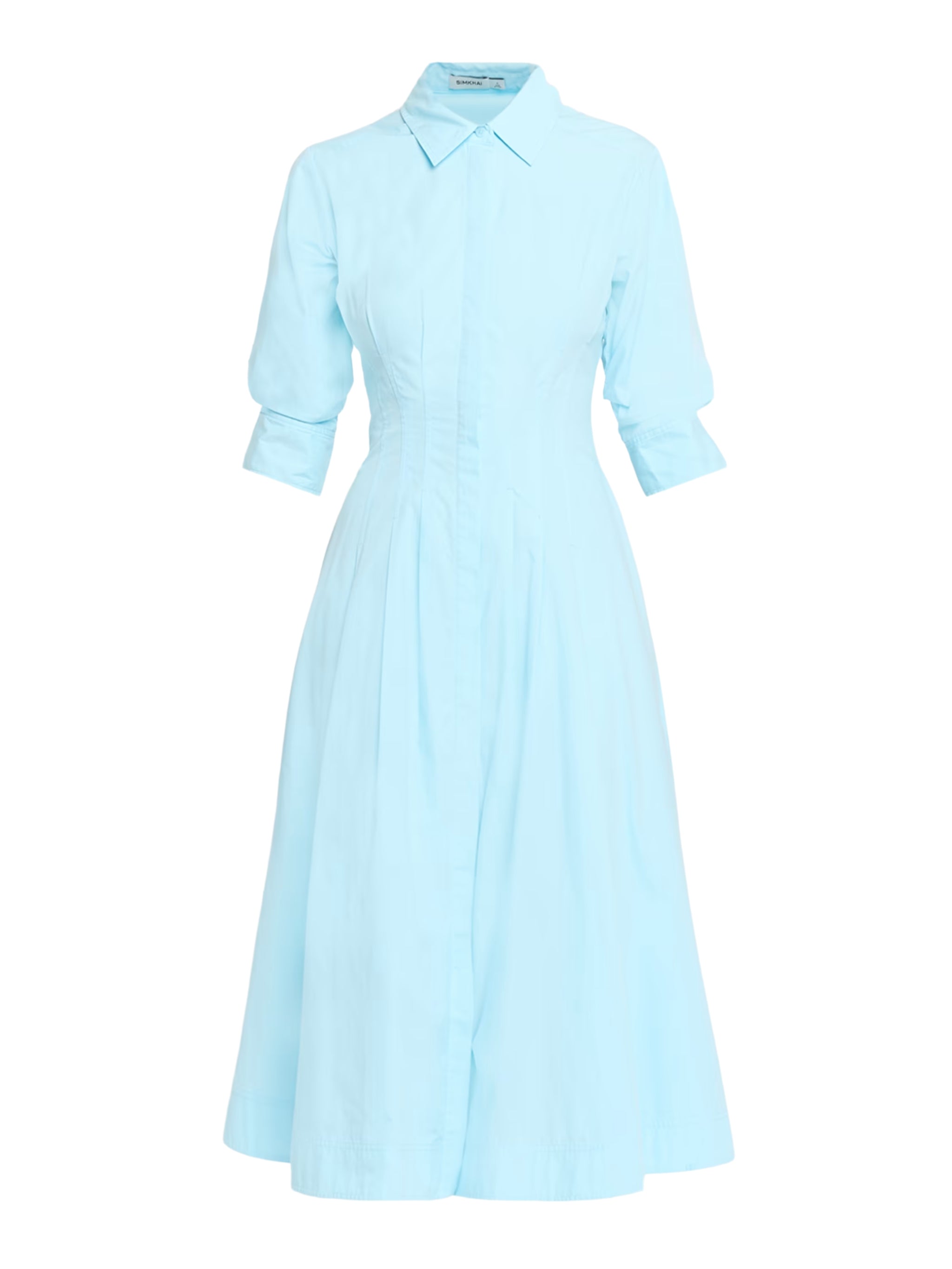 Jazz cotton pintuck midi dress