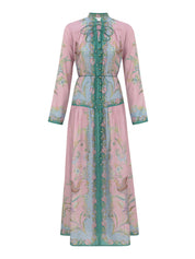 Indra long sleeve maxi dress