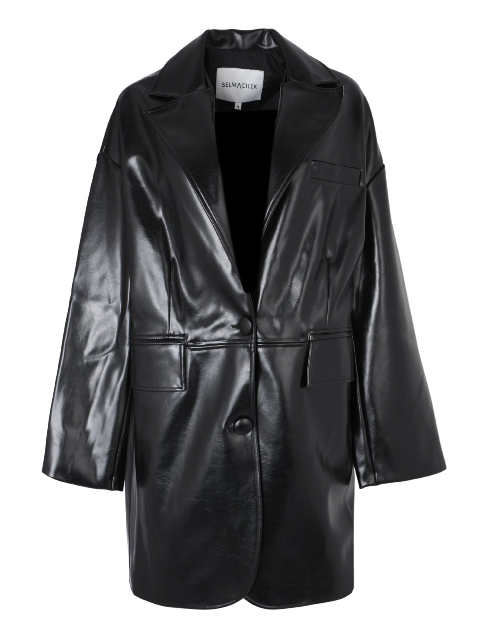 Black leather jacket