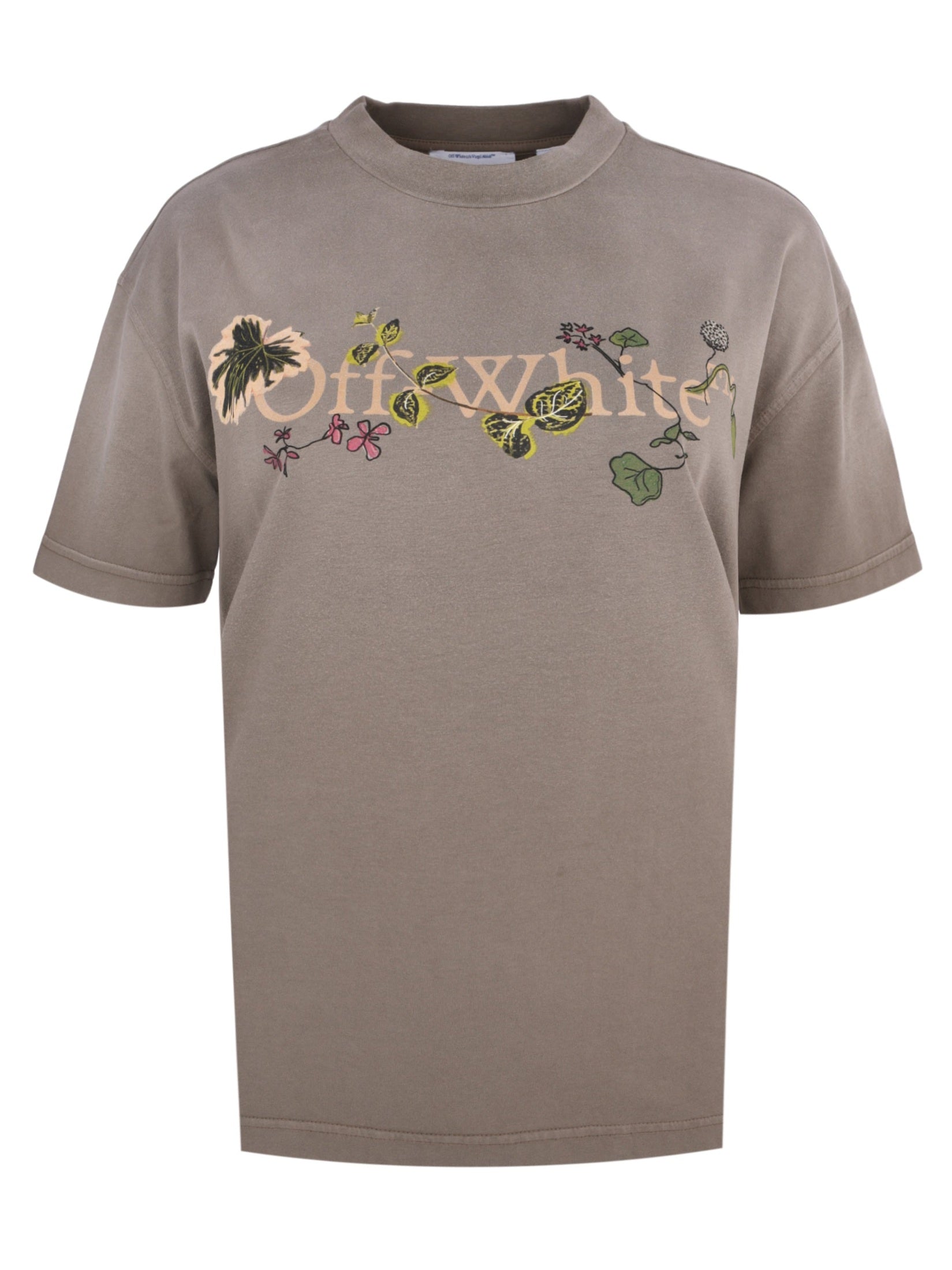 Bookish leaves reg tee washed stone be