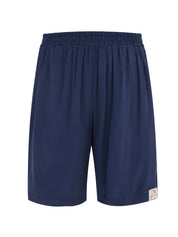 Elasticated-waist Cupro shorts