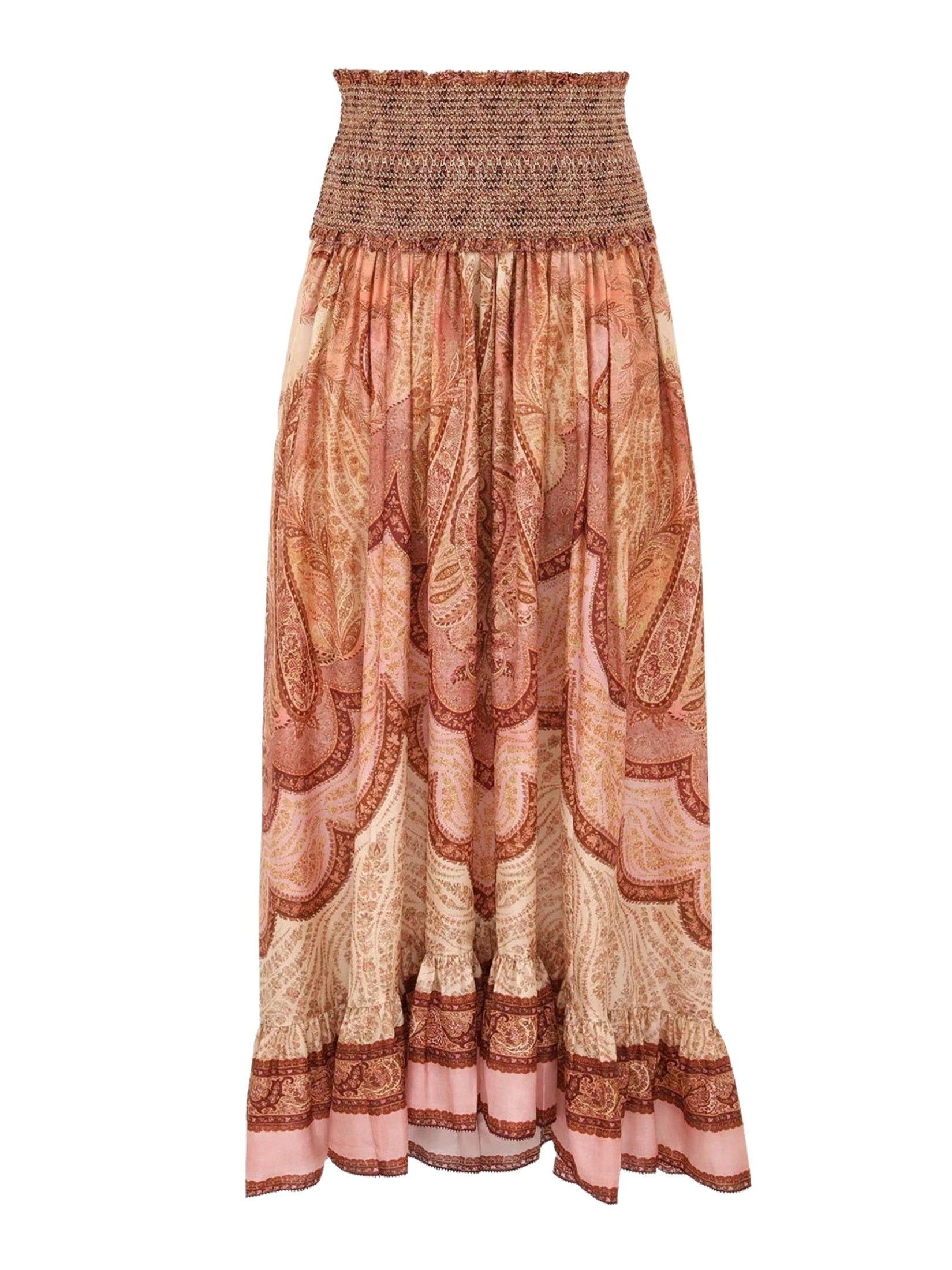 Wanderlust frill maxi skirt