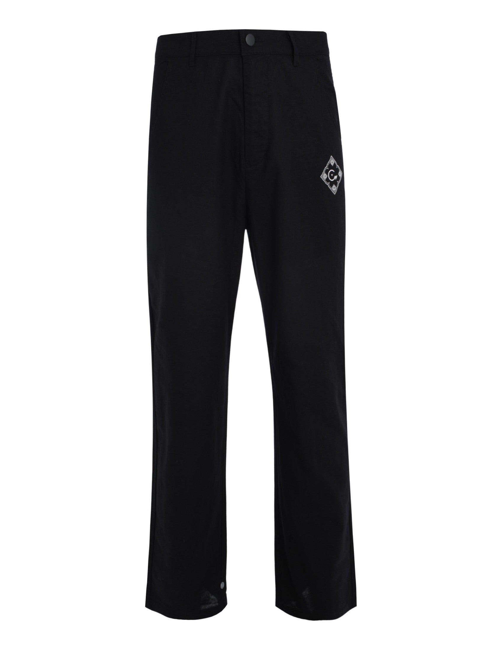 Cenmar black linen straight leg pants