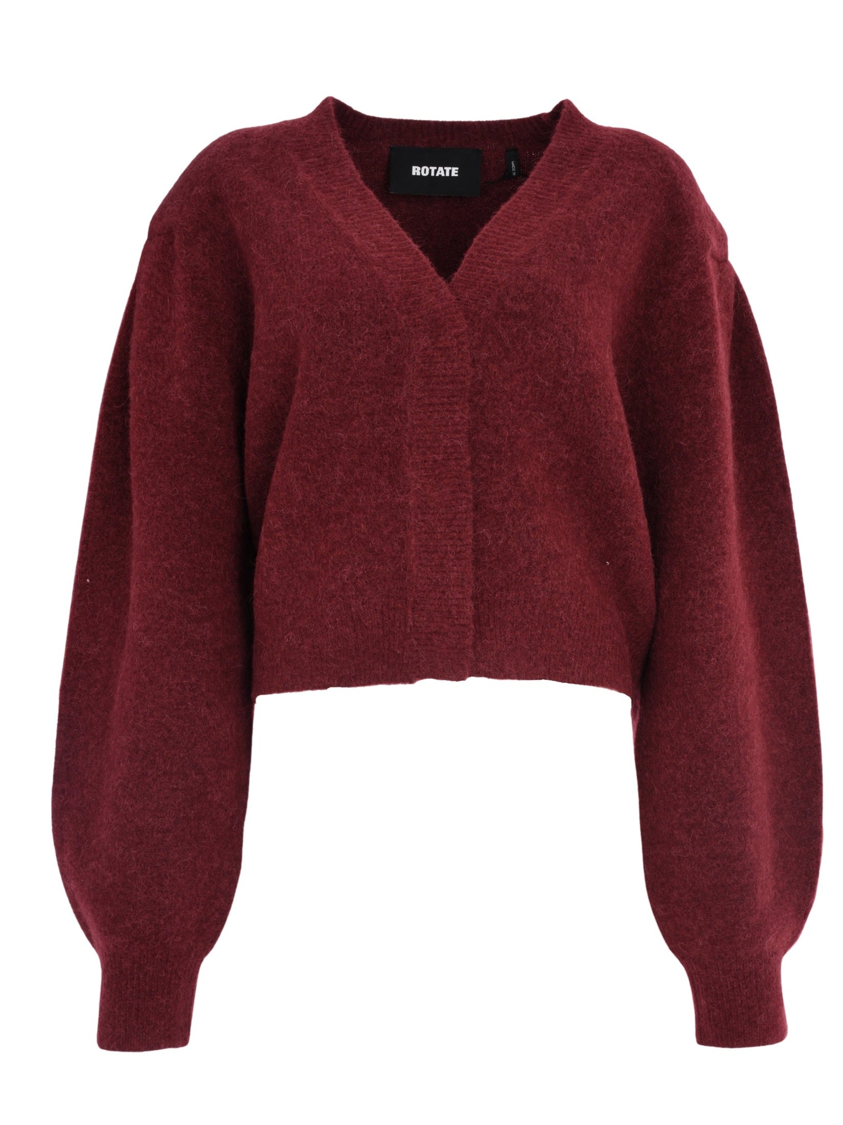Knit puffsleeve cardigan