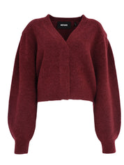 KNIT PUFFSLEEVE CARDIGAN
