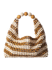 Beige & brown large jodie bag