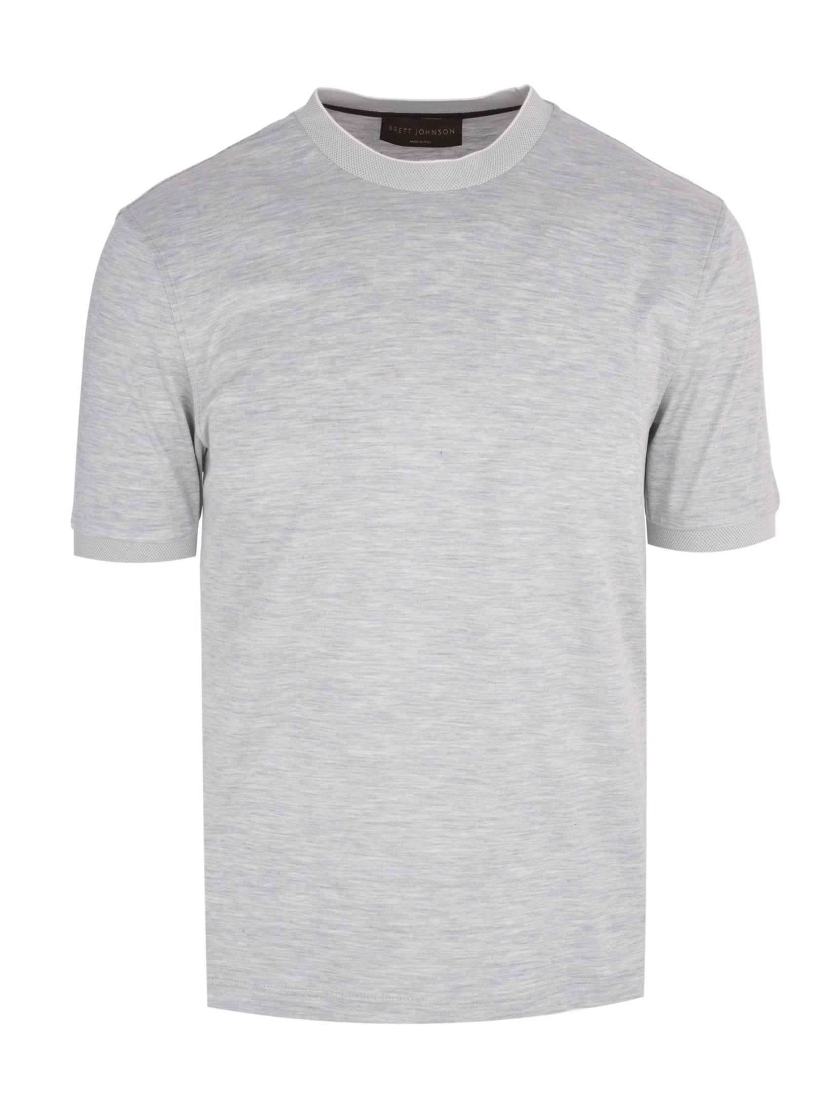 Silk and cotton short sleeves t-shirt