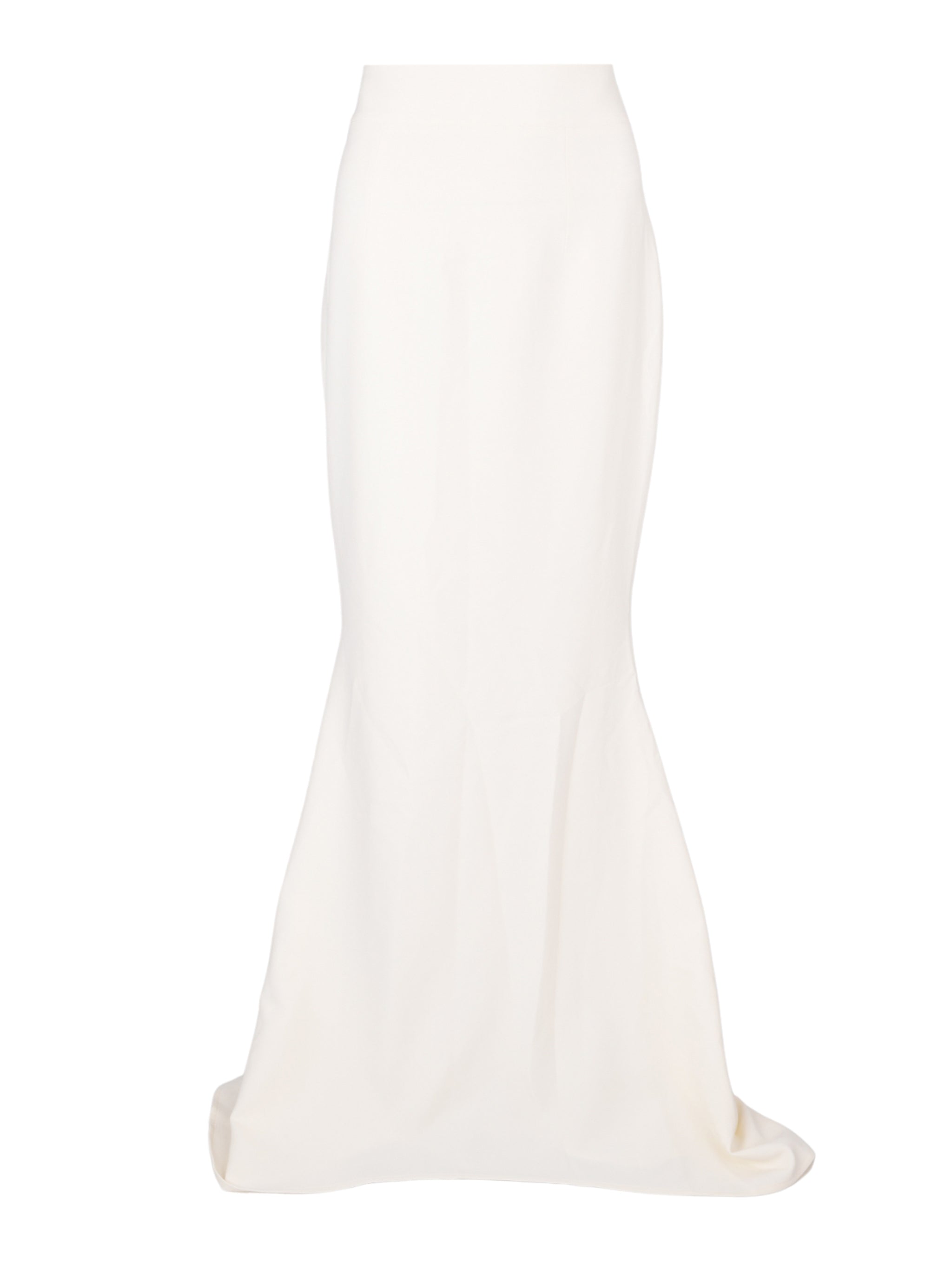 High waisted fishtail long skirt