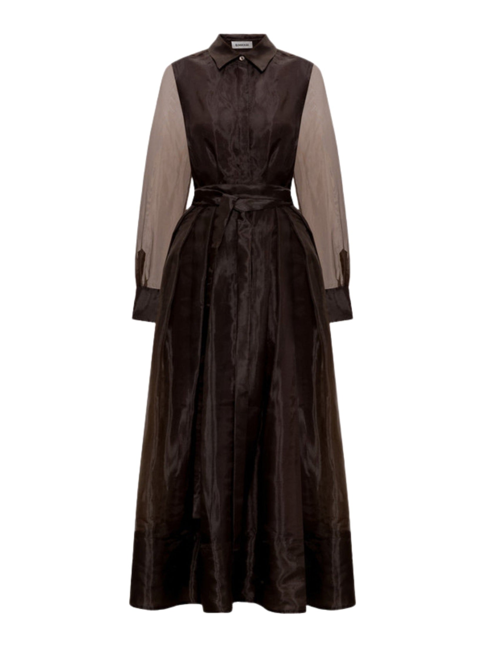 Montgomery l/s button up midi dress