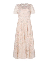 Floral waltz ankle gown