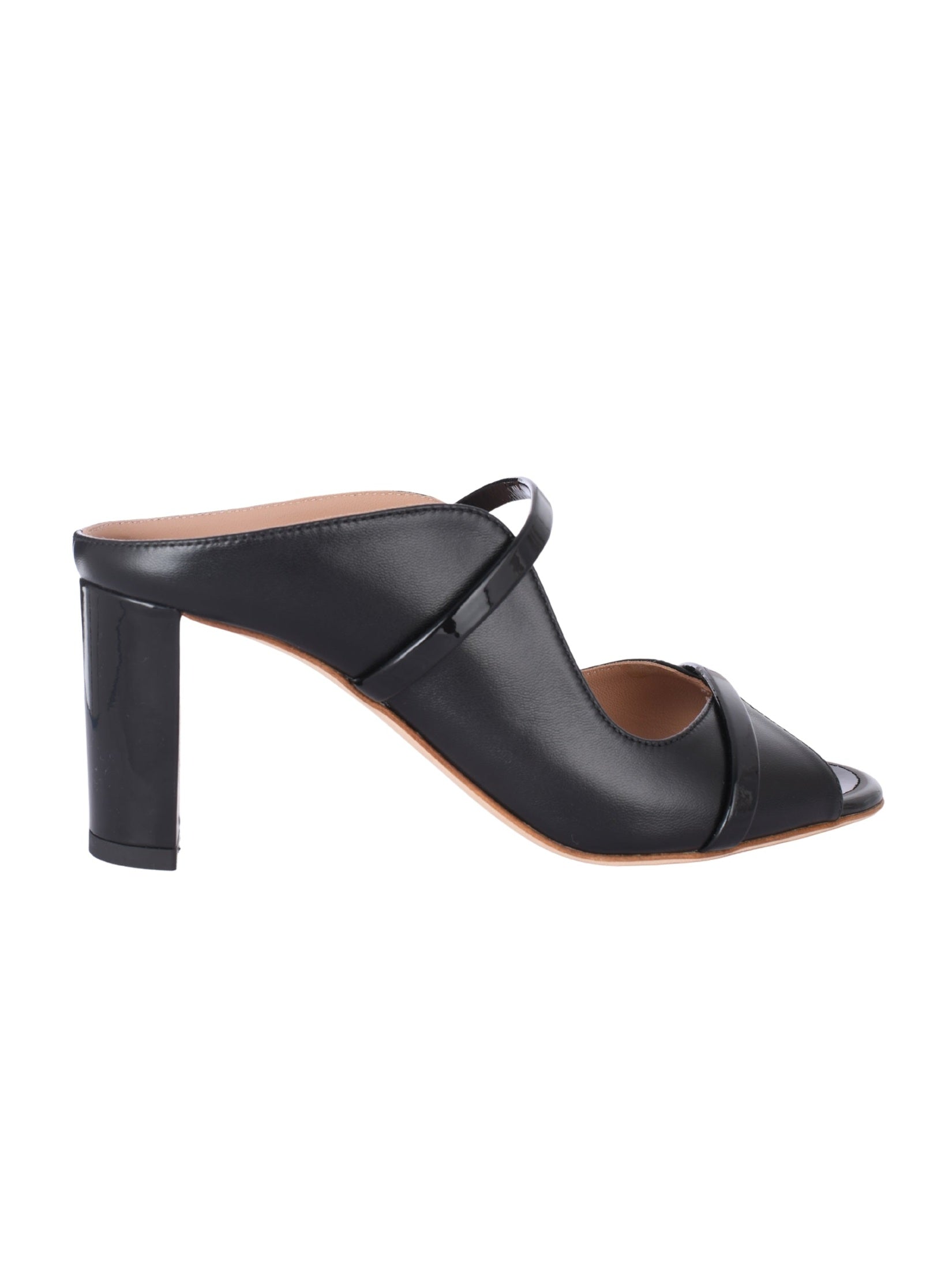 Norah 70 black studded leather heeled sandals