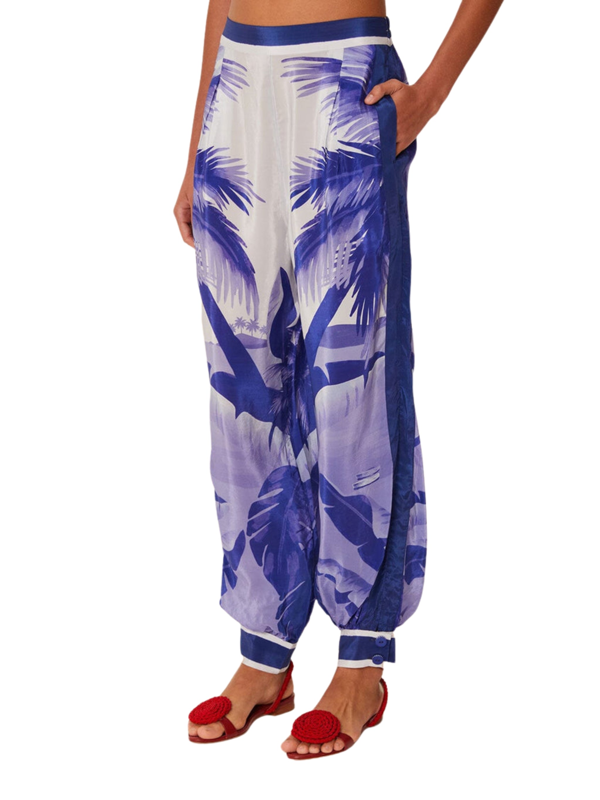 FRESH TABLE SCARF BLUE PAJAMA PANTS