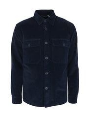 Corduroy-effect pocket overshirt