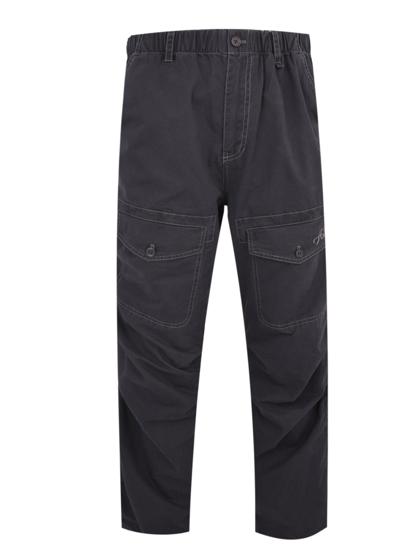 Front pocket stripe washed pants