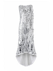 Silver sequenced skirt