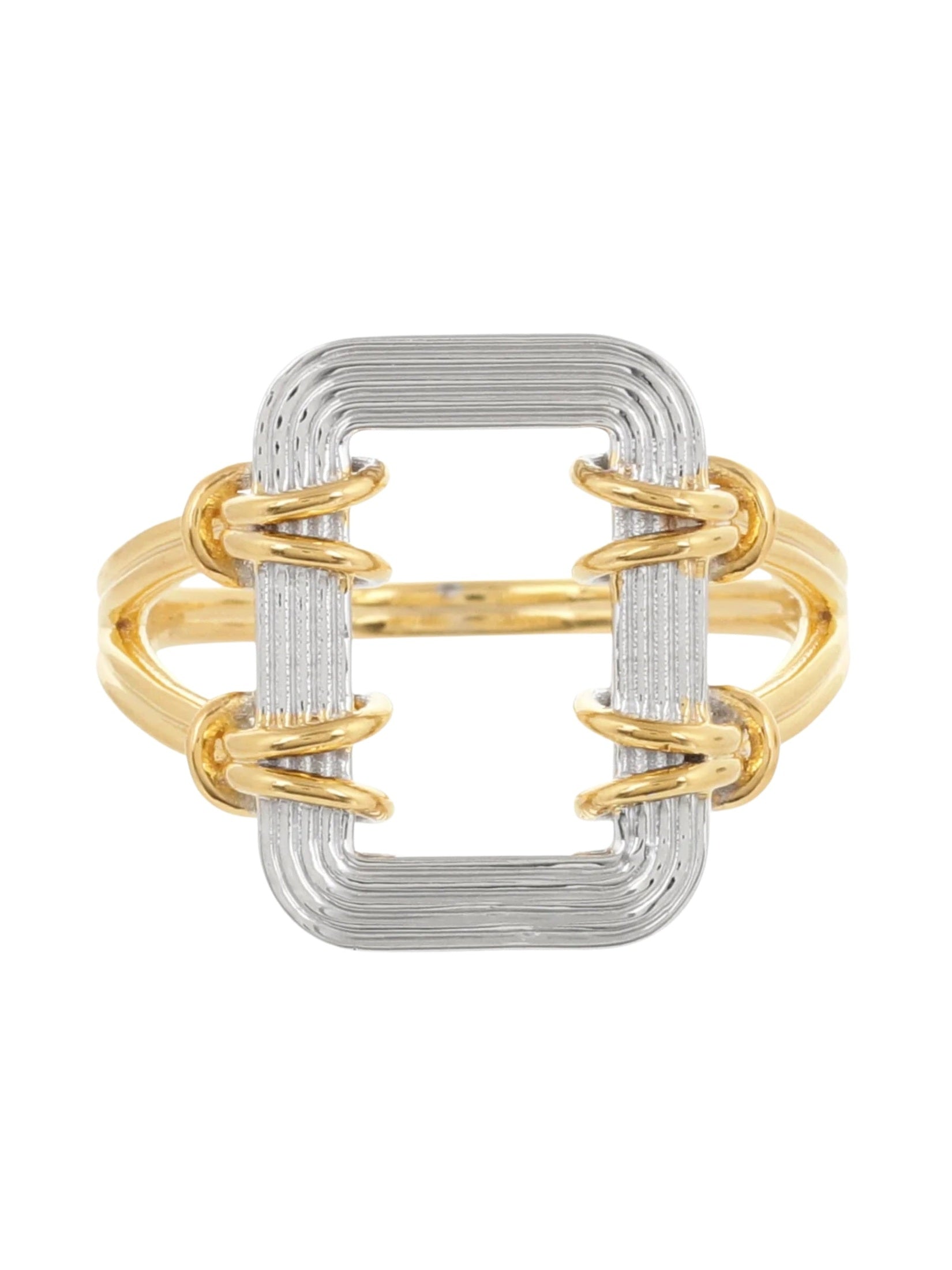 Asha ring in in sterling silver & 18k gold vermeil and rhodium