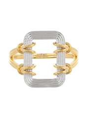 Asha ring in in sterling silver & 18k gold vermeil and rhodium